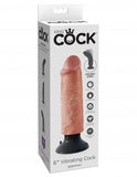 King Cock 6in Cock Flesh Vibrating - iVenuss