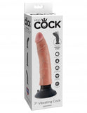 King Cock 7in Cock Flesh Vibrating - iVenuss