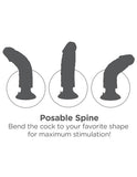 King Cock 7in Vibrating Tan - iVenuss