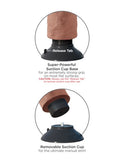 King Cock 7in Vibrating Tan - iVenuss