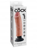 King Cock 8in Cock Flesh Vibrating - iVenuss