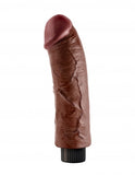 King Cock 8in Cock Brown Vibrating - iVenuss