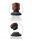 King Cock 8in Cock Brown Vibrating - iVenuss
