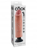 King Cock 10in Cock Flesh Vibrating - iVenuss