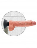 King Cock 10in Cock W-balls Flesh Vibrating - iVenuss