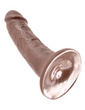 King Cock 6in Cock Brown - iVenuss