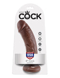 King Cock 8in Cock Brown - iVenuss