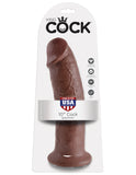 King Cock 10in Cock Brown - iVenuss