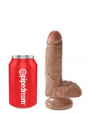 King Cock 7 Cock W-balls Tan " - iVenuss