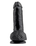 King Cock 7in Cock W-balls Black