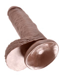 King Cock 7in Cock W-balls Brown - iVenuss