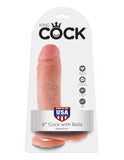 King Cock 8in Cock W-balls Flesh - iVenuss