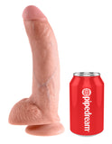 King Cock 9in Cock W-balls Flesh - iVenuss