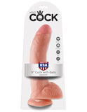 King Cock 9in Cock W-balls Flesh