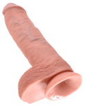 King Cock 10in Cock W-balls Flesh - iVenuss