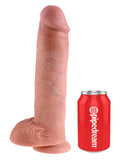 King Cock 11in Cock W-balls Flesh - iVenuss