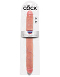 King Cock 16in Thick Double Dildo Flesh - iVenuss