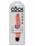 King Cock 6 Vibrating Stiffy Beige " - iVenuss