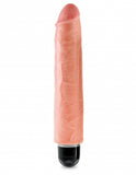 King Cock 10 Vibrating Stiffy Beige " - iVenuss