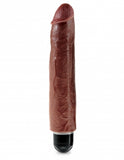 King Cock 10 Vibrating Stiffy Brown " - iVenuss