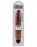 King Cock 10 Vibrating Stiffy Brown " - iVenuss