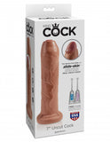 King Cock 7 Uncut Tan Dildo " - iVenuss