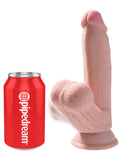 King Cock Triple Density Plus 7in Cock W- Swinging Balls