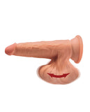 King Cock Plus 7 In Triple Density Cock W- Swinging Balls Tan