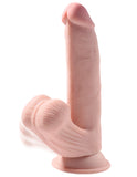 King Cock Triple Density Plus 8in Cock W- Swinging Balls