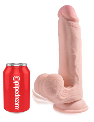 King Cock Triple Density Plus 9in Cock W- Swinging Balls