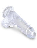 King Cock Clear 5 In Cock W- Balls - iVenuss