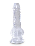 King Cock Clear 5 In Cock W- Balls - iVenuss