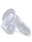 King Cock Clear 5 In Cock W- Balls - iVenuss