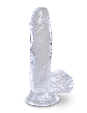 King Cock Clear 5 In Cock W- Balls - iVenuss