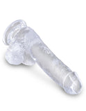 King Cock Clear 6 In Cock W- Balls - iVenuss