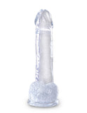 King Cock Clear 7 In Cock W- Balls - iVenuss