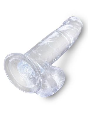 King Cock Clear 7 In Cock W- Balls - iVenuss
