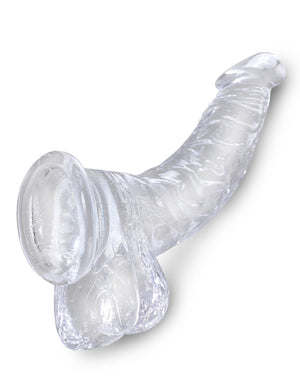 King Cock Clear 7.5 In Cock W- Balls - iVenuss