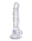 King Cock Clear 8 In Cock W- Balls - iVenuss