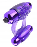 Fantasy C Ringz Duo Vibrating Super Ring Purple - iVenuss