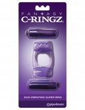 Fantasy C Ringz Duo Vibrating Super Ring Purple - iVenuss