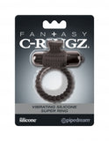 Fantasy C Ringz Vibrating Silicone Super Ring Black - iVenuss