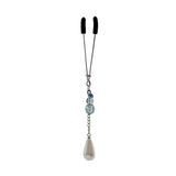 Bijoux De Cli Tweezer W- Pearl On Chain & Blue Beads - iVenuss