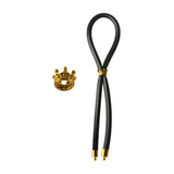 C-ring Lasso Gold Crown Bead Silicone Black - iVenuss