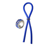 C-ring Lasso Blue Gems Bead Silicone Blue - iVenuss