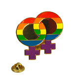 Lapel Pin Rainbow Double Female - iVenuss