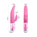 Pretty Love Antoine Rabbit Vibrator Silicone Pink - iVenuss