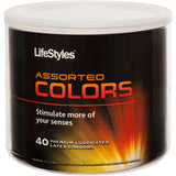 Lifestyles Assorted Colors 40pc Bowl - iVenuss