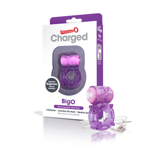 Screaming O Charged Big O Purple Cock Ring - iVenuss
