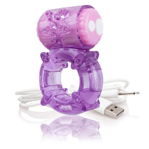 Screaming O Charged Big O Purple Cock Ring - iVenuss